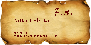 Palku Agáta névjegykártya